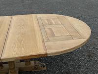 Large Round French Bleached Oak Farmhouse Table with Extensions (37 of 38) Large Round French Bleached Oak Farmhouse Table with Extensions (37 of 38)