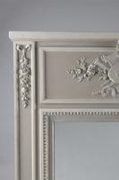Large 19th Century French Painted Trumeau Overmantle Mirror (7 of 7) Large 19th Century French Painted Trumeau Overmantle Mirror (7 of 7)