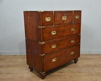 Antique Mahogany Campaign Military Chest Of Drawers (6 of 8) Antique Mahogany Campaign Military Chest Of Drawers (6 of 8)