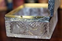 Extremely Attractive & Very Finely Cut Crystal Glass Box (6 of 6) Extremely Attractive & Very Finely Cut Crystal Glass Box (6 of 6)
