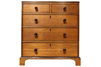 Early 19th Century Oak and Ebonised Chest of Drawers, Circa 1810