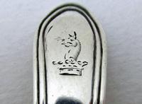 Antique Irish (c1790) Celtic Point Solid Sterling Silver Salt Mustard Pot Condiment Spoon Georgian George III, Benjamin Taitt (7 of 7) Antique Irish (c1790) Celtic Point Solid Sterling Silver Salt Mustard Pot Condiment Spoon Georgian George III, Benjamin Taitt (7 of 7)