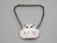 George III Silver Wine Label 'Rum' by Henry Chawner, London 1794 (4 of 7) George III Silver Wine Label 'Rum' by Henry Chawner, London 1794 (4 of 7)
