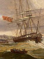 Beautifully Painted George III Period Oil Painting on Panel of a Marine Scene (3 of 5) Beautifully Painted George III Period Oil Painting on Panel of a Marine Scene (3 of 5)