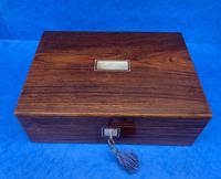 Victorian c.1850 Rosewood Jewellery Box (12 of 16) Victorian c.1850 Rosewood Jewellery Box (12 of 16)