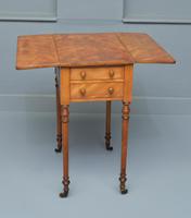 Regency Satinwood Pembroke Work / Lamp / Side Table (3 of 10) Regency Satinwood Pembroke Work / Lamp / Side Table (3 of 10)