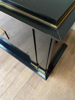 Jacques Adnet French Art Deco Modernist Ebonised Enfilade Sideboard with Gilt Bronze Mounts (12 of 12) Jacques Adnet French Art Deco Modernist Ebonised Enfilade Sideboard with Gilt Bronze Mounts (12 of 12)