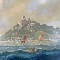 Antique French marine seascape oil painting of Mont St Michel signed Shimmin (4 of 10) Antique French marine seascape oil painting of Mont St Michel signed Shimmin (4 of 10)