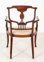 Very Pretty Art Nouveau Mahogany Elbow Chair (6 of 10) Very Pretty Art Nouveau Mahogany Elbow Chair (6 of 10)