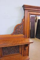 Antique Large Victorian Oak Overmantle Wall Mirror (9 of 9) Antique Large Victorian Oak Overmantle Wall Mirror (9 of 9)