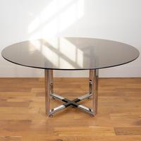 Pieff Glass Chrome Dining Table & 6 Chairs Late 1970s (6 of 14) Pieff Glass Chrome Dining Table & 6 Chairs Late 1970s (6 of 14)