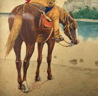 Exceptional Quality 19th Century Miniature Watercolour Painting of Horseman - Cowboy (5 of 11) Exceptional Quality 19th Century Miniature Watercolour Painting of Horseman - Cowboy (5 of 11)