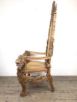 Large Carved Wooden Lion Throne Chair (2 of 10) Large Carved Wooden Lion Throne Chair (2 of 10)