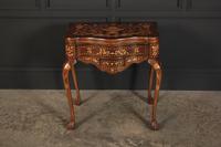 Pair of Dutch Marquetry Inlaid Serpentine Card Tables (4 of 18) Pair of Dutch Marquetry Inlaid Serpentine Card Tables (4 of 18)