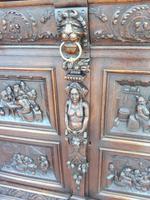 Country Oak Carved Cupboard Depicting Tavern Scenes 1800 (5 of 15) Country Oak Carved Cupboard Depicting Tavern Scenes 1800 (5 of 15)