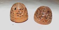 Victorian carved coquilla nut thimble holder (5 of 5) Victorian carved coquilla nut thimble holder (5 of 5)