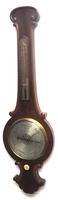 Good Mahogany Flame Mahogany Barometer Thermometer with Arched Top (3 of 9) Good Mahogany Flame Mahogany Barometer Thermometer with Arched Top (3 of 9)