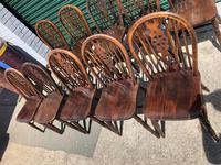 Harlequin Set 10 Ash & Elm Kitchen Chairs (7 of 10) Harlequin Set 10 Ash & Elm Kitchen Chairs (7 of 10)