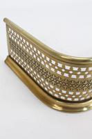 Long 4ft6 Antique Victorian Pierced Brass Fire Fender (8 of 13) Long 4ft6 Antique Victorian Pierced Brass Fire Fender (8 of 13)
