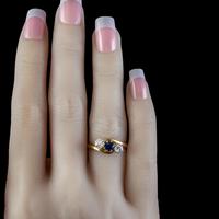 Antique Edwardian Sapphire Diamond Trilogy Twist Ring 18ct Gold Circa 1905 (3 of 8) Antique Edwardian Sapphire Diamond Trilogy Twist Ring 18ct Gold Circa 1905 (3 of 8)