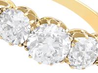 3.29ct Diamond & 18ct Yellow Gold Five Stone Ring c.1925 (3 of 9) 3.29ct Diamond & 18ct Yellow Gold Five Stone Ring c.1925 (3 of 9)