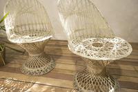 Pair of Mid 20th Century Russell Woodard Wicker Effect Side Chairs - Patio (8 of 11) Pair of Mid 20th Century Russell Woodard Wicker Effect Side Chairs - Patio (8 of 11)