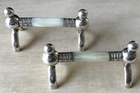 Pair of Victorian Silver Plated & Mother of Pearl Knife Rests (2 of 4) Pair of Victorian Silver Plated & Mother of Pearl Knife Rests (2 of 4)
