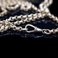 Antique Long Faceted Belcher Rolled Gold Guard Muff Chain Necklace (6 of 8) Antique Long Faceted Belcher Rolled Gold Guard Muff Chain Necklace (6 of 8)