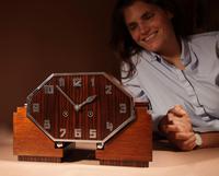 Fantastic Amsterdam School Art Deco Special Design Coromandel / Macassar Ebony & Oak Mantel Clock (3 of 9) Fantastic Amsterdam School Art Deco Special Design Coromandel / Macassar Ebony & Oak Mantel Clock (3 of 9)