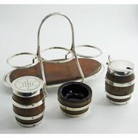 John Grinsell & Son Victorian Oak & Silver Plated Condiment Set (2 of 4) John Grinsell & Son Victorian Oak & Silver Plated Condiment Set (2 of 4)