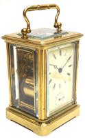 Good Antique French 8-day Carriage Clock Bevelled Case with Bell Alarm Feature (2 of 13) Good Antique French 8-day Carriage Clock Bevelled Case with Bell Alarm Feature (2 of 13)