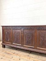 Huge 18th Century Carved Oak Coffer (4 of 9) Huge 18th Century Carved Oak Coffer (4 of 9)