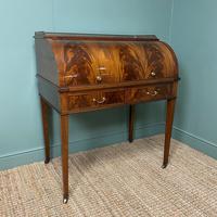 Superb Quality Victorian Antique Cylindrical Mahogany Desk by Maple & Co (4 of 12) Superb Quality Victorian Antique Cylindrical Mahogany Desk by Maple & Co (4 of 12)