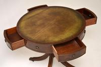 Antique Regency Style Mahogany Leather Top Drum Table (3 of 5) Antique Regency Style Mahogany Leather Top Drum Table (3 of 5)