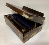 Superb Antique Victorian Rosewood Brass Bound Writing Slope Box (9 of 15) Superb Antique Victorian Rosewood Brass Bound Writing Slope Box (9 of 15)