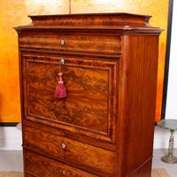 Biedermeier Secretaire Bureau Danish 19th Century Flame Mahogany (13 of 19) Biedermeier Secretaire Bureau Danish 19th Century Flame Mahogany (13 of 19)