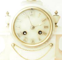 Wonderful French 8-Day Mantel Clock Alabaster Clock with Ormolu Mounts Striking A Bell (7 of 12) Wonderful French 8-Day Mantel Clock Alabaster Clock with Ormolu Mounts Striking A Bell (7 of 12)