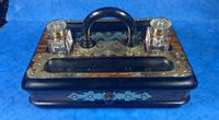 Victorian Brassbound Walnut Inkstand (2 of 16) Victorian Brassbound Walnut Inkstand (2 of 16)