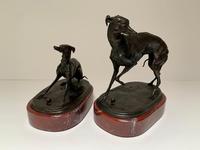 After Pierre Jules Mene - Pair of Bronze Dogs- Whippet and Greyhound (2 of 5) After Pierre Jules Mene - Pair of Bronze Dogs- Whippet and Greyhound (2 of 5)