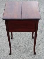 1900s Mahogany Sewing Cabinet Table (4 of 4) 1900s Mahogany Sewing Cabinet Table (4 of 4)
