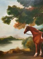 Lovely Large Primitive School Rococo Framed Oil Portrait Painting Horse & Rider (6 of 13) Lovely Large Primitive School Rococo Framed Oil Portrait Painting Horse & Rider (6 of 13)