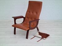 Danish armchair, cowhide, cognac leather, 1970s (6 of 20) Danish armchair, cowhide, cognac leather, 1970s (6 of 20)