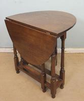 Antique Oak Drop Leaf Gateleg Occasional Table (3 of 10) Antique Oak Drop Leaf Gateleg Occasional Table (3 of 10)