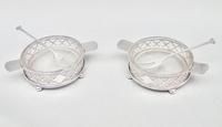 Cased Pair of Art Deco Silver Butter Dishes by Charles Perry & Co, Chester 1926 (3 of 8) Cased Pair of Art Deco Silver Butter Dishes by Charles Perry & Co, Chester 1926 (3 of 8)