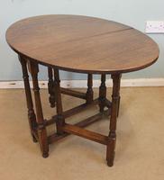 Antique Oak Drop Leaf Gateleg Occasional Table (8 of 10) Antique Oak Drop Leaf Gateleg Occasional Table (8 of 10)