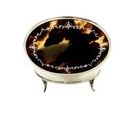 Antique Sterling Silver & Tortoiseshell Trinket Box 1921 (8 of 9) Antique Sterling Silver & Tortoiseshell Trinket Box 1921 (8 of 9)