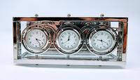 Decorative Desk or Wall Clock with Three Multi - Directional Giroscopic Clocks (2 of 8) Decorative Desk or Wall Clock with Three Multi - Directional Giroscopic Clocks (2 of 8)