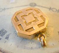 Antique Pocket Watch Chain Fob 1890s Victorian 10ct Rose Gold Filled Large Puffy Fob (3 of 8) Antique Pocket Watch Chain Fob 1890s Victorian 10ct Rose Gold Filled Large Puffy Fob (3 of 8)