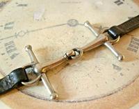 Victorian Equestrain Pocket Watch Chain 1890s Antique Steel & Leather Albert with Snaffle Bit (6 of 12) Victorian Equestrain Pocket Watch Chain 1890s Antique Steel & Leather Albert with Snaffle Bit (6 of 12)