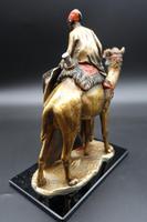 Late 19th Century Bronze Figure of Carpet Seller Astride a Camel (3 of 3) Late 19th Century Bronze Figure of Carpet Seller Astride a Camel (3 of 3)